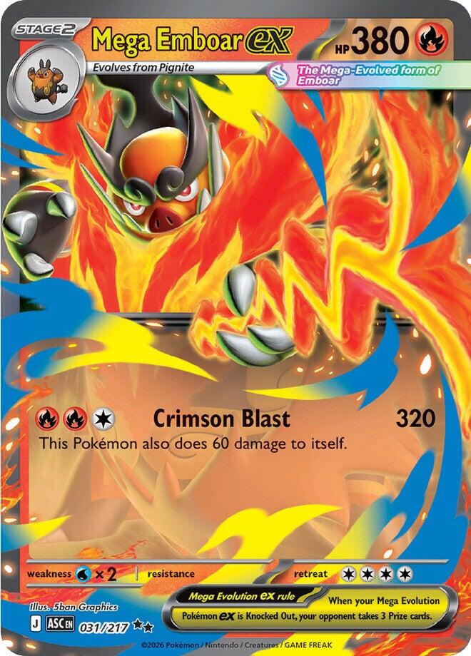 Mega Emboar ex (031/217) [Mega Evolution: Ascended Heroes] | Chromatic Games