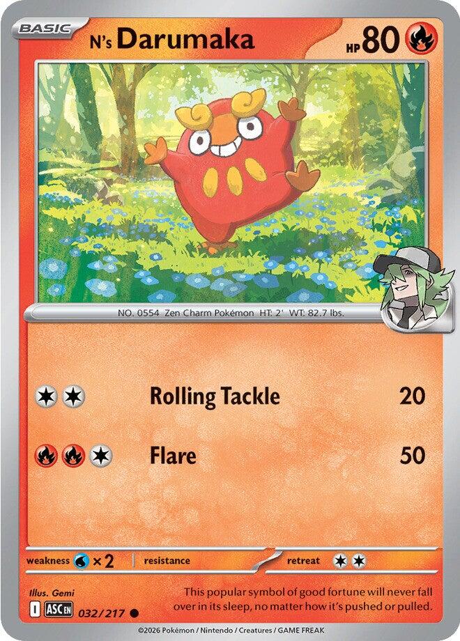 N's Darumaka (032/217) [Mega Evolution: Ascended Heroes] | Chromatic Games