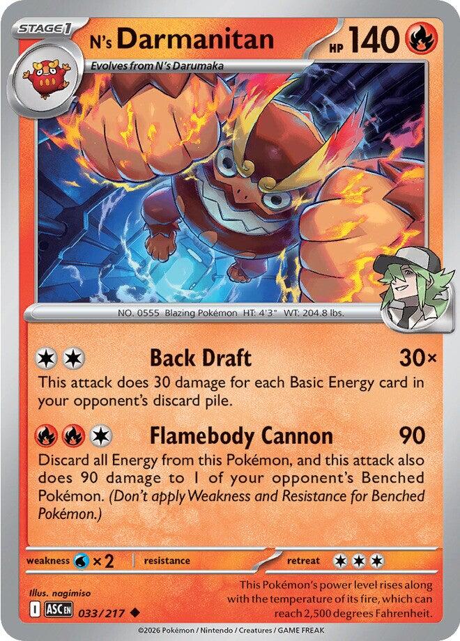 N's Darmanitan (033/217) [Mega Evolution: Ascended Heroes] | Chromatic Games