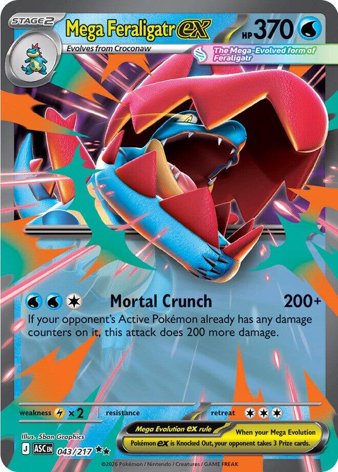 Mega Feraligatr ex (043/217) [Mega Evolution: Ascended Heroes] | Chromatic Games