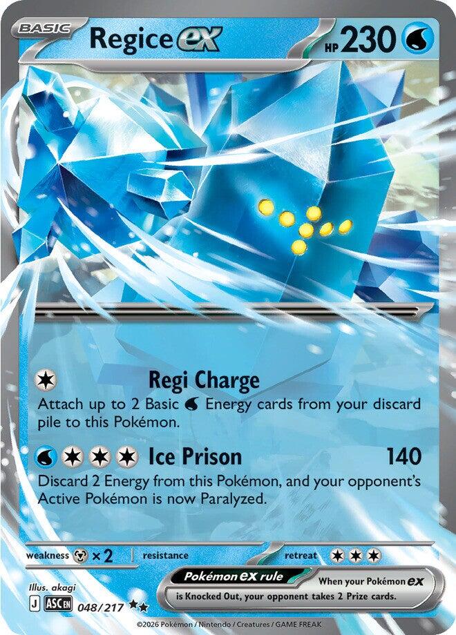 Regice ex (048/217) [Mega Evolution: Ascended Heroes] | Chromatic Games