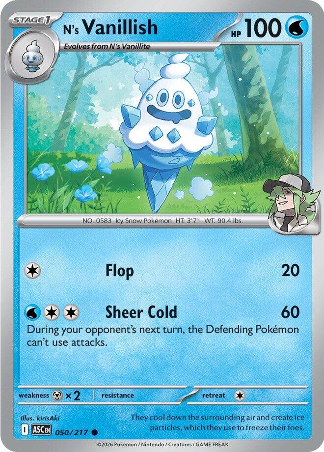 N's Vanillish (050/217) [Mega Evolution: Ascended Heroes] | Chromatic Games