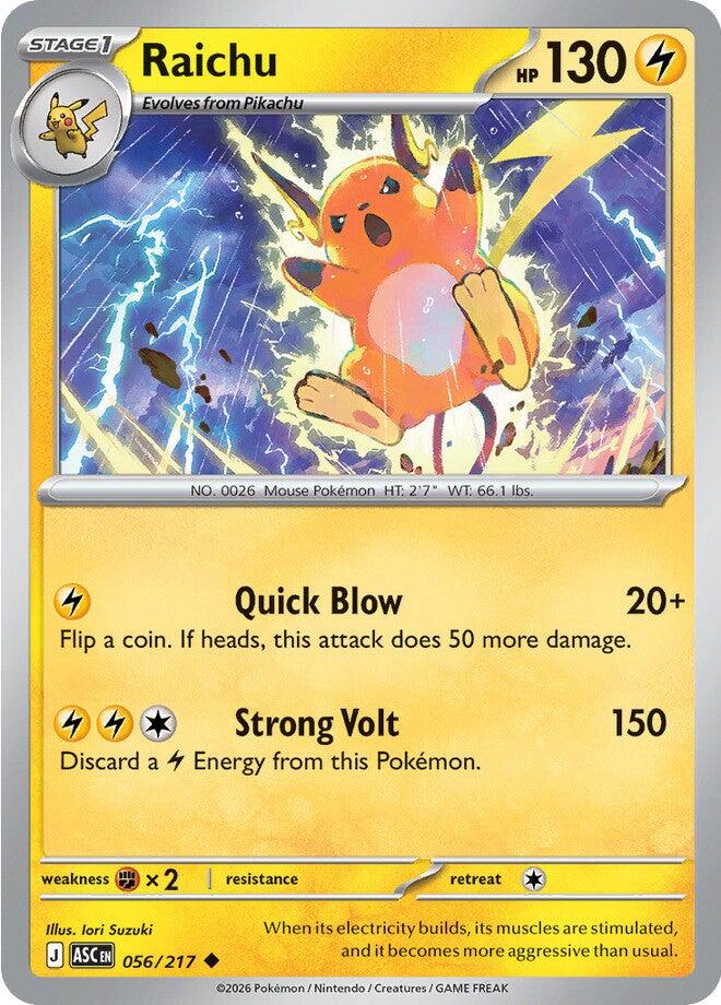 Raichu (056/217) [Mega Evolution: Ascended Heroes] | Chromatic Games