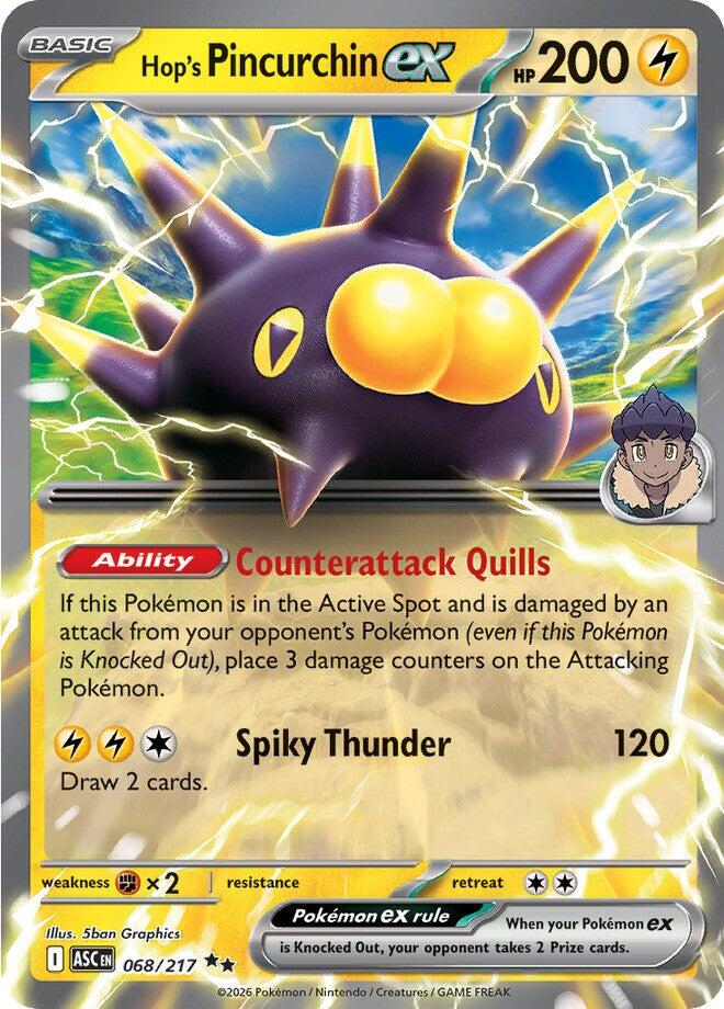Hop's Pincurchin ex (068/217) [Mega Evolution: Ascended Heroes] | Chromatic Games