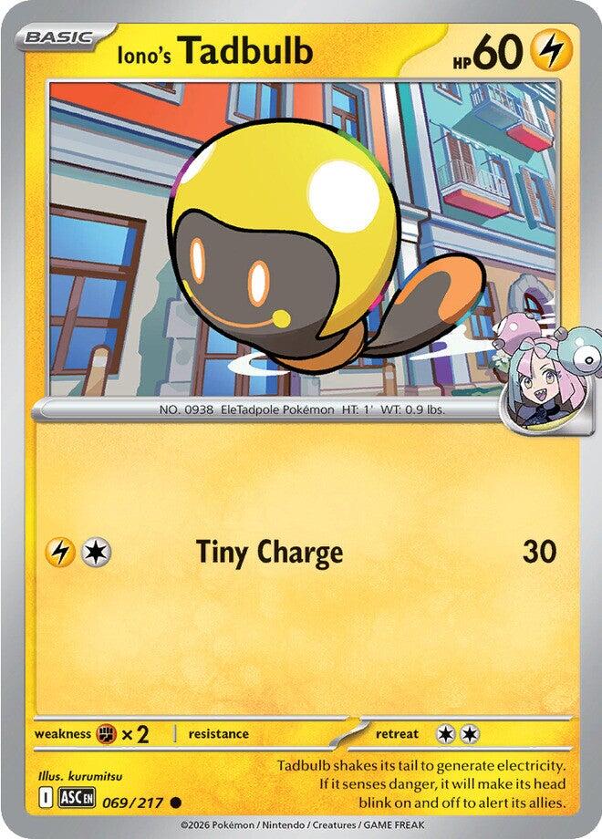 Iono's Tadbulb (069/217) [Mega Evolution: Ascended Heroes] | Chromatic Games
