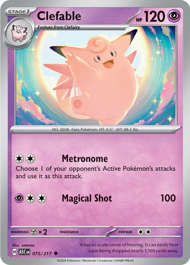 Clefable (075/217) [Mega Evolution: Ascended Heroes] | Chromatic Games