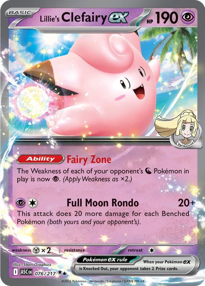 Lillie's Clefairy ex (076/217) [Mega Evolution: Ascended Heroes] | Chromatic Games