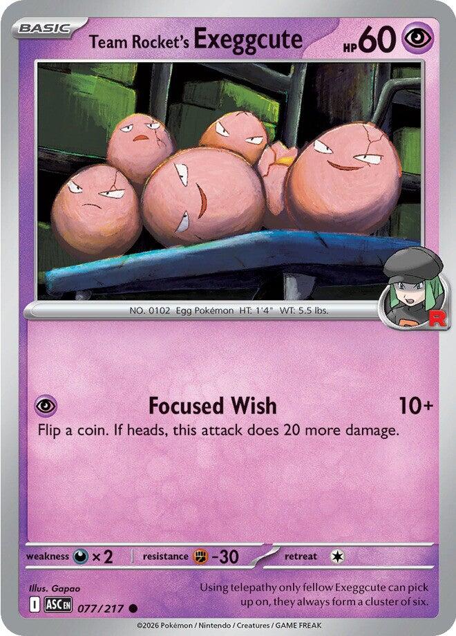 Team Rocket's Exeggcute (077/217) [Mega Evolution: Ascended Heroes] | Chromatic Games