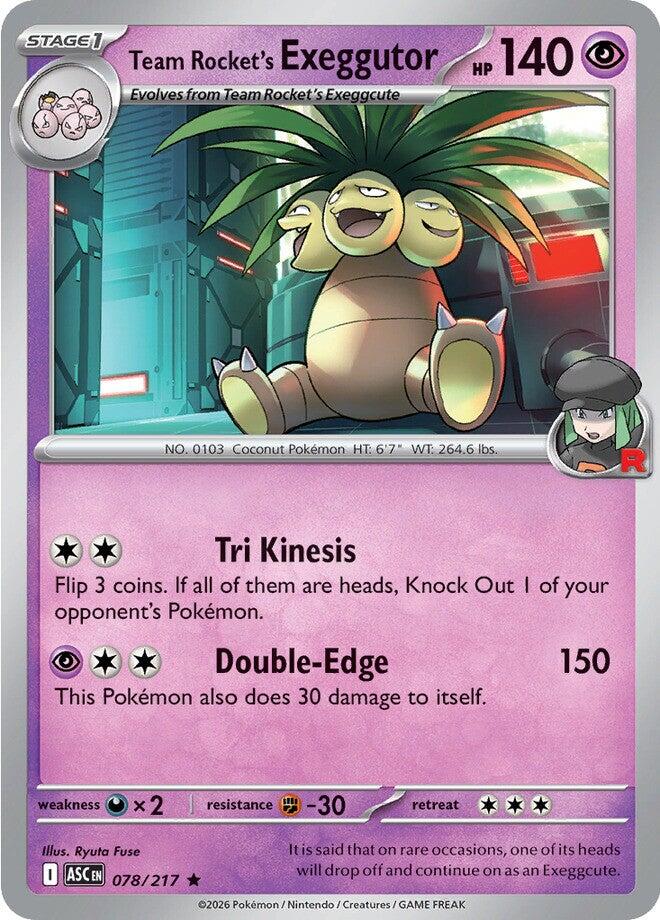 Team Rocket's Exeggutor (078/217) [Mega Evolution: Ascended Heroes] | Chromatic Games