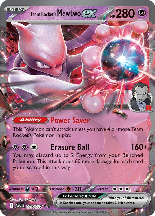 Team Rocket's Mewtwo ex (079/217) [Mega Evolution: Ascended Heroes] | Chromatic Games