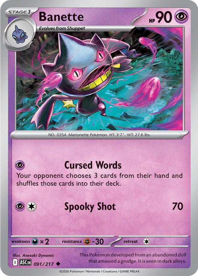 Banette (091/217) [Mega Evolution: Ascended Heroes] | Chromatic Games