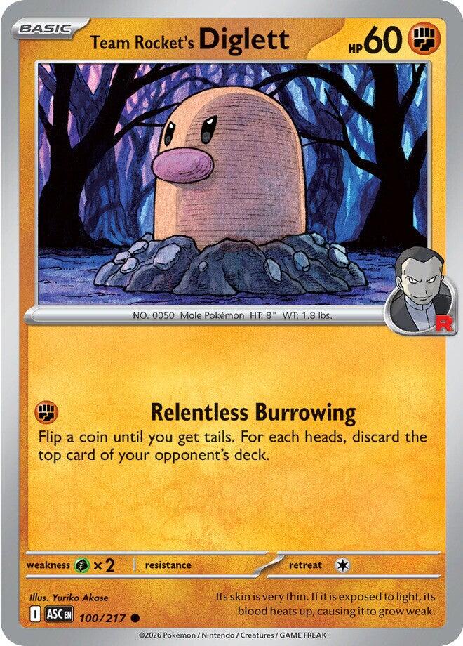 Team Rocket's Diglett (100/217) [Mega Evolution: Ascended Heroes] | Chromatic Games