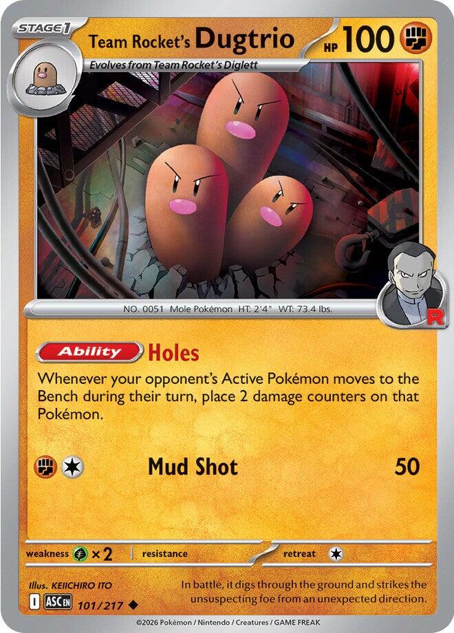 Team Rocket's Dugtrio (101/217) [Mega Evolution: Ascended Heroes] | Chromatic Games