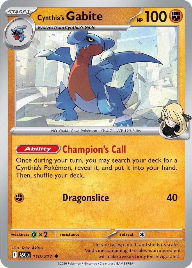Cynthia's Gabite (110/217) [Mega Evolution: Ascended Heroes] | Chromatic Games