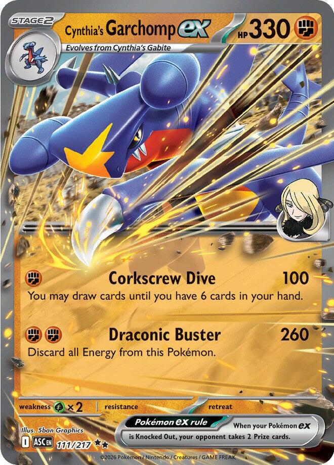 Cynthia's Garchomp ex (111/217) [Mega Evolution: Ascended Heroes] | Chromatic Games