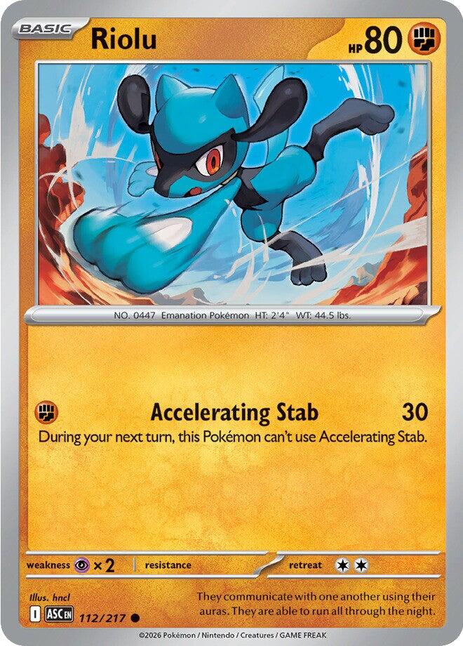 Riolu (112/217) [Mega Evolution: Ascended Heroes] | Chromatic Games