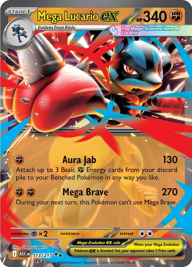 Mega Lucario ex (113/217) [Mega Evolution: Ascended Heroes] | Chromatic Games