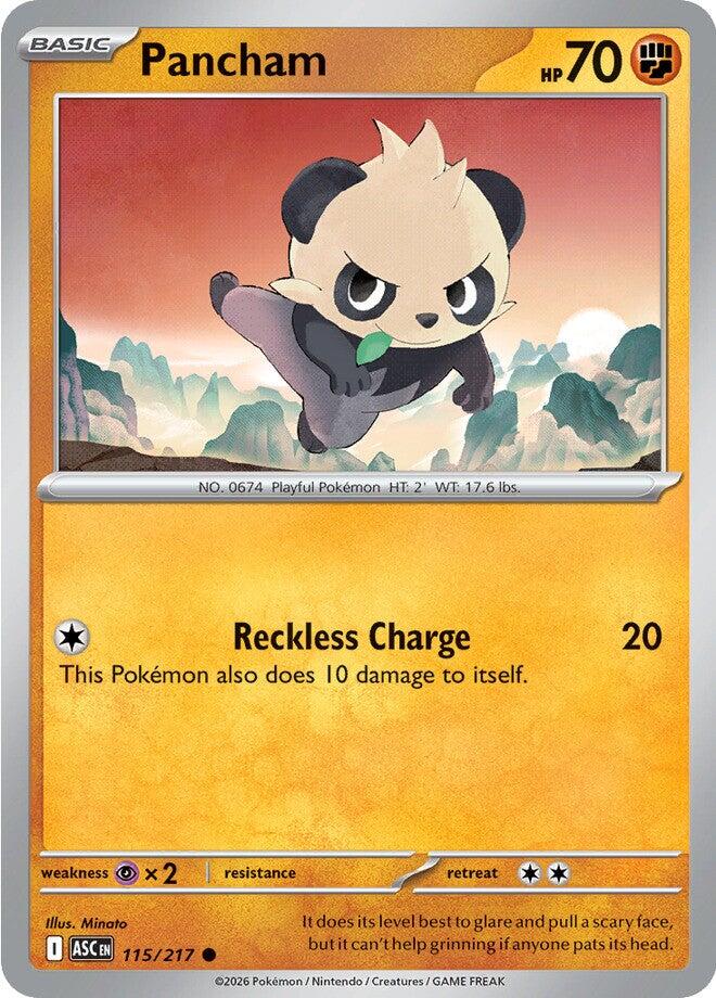 Pancham (115/217) [Mega Evolution: Ascended Heroes] | Chromatic Games