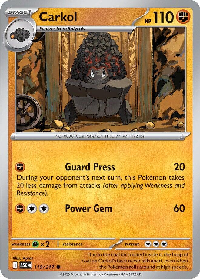 Carkol (119/217) [Mega Evolution: Ascended Heroes] | Chromatic Games