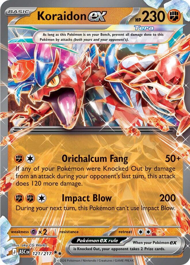 Koraidon ex (121/217) [Mega Evolution: Ascended Heroes] | Chromatic Games