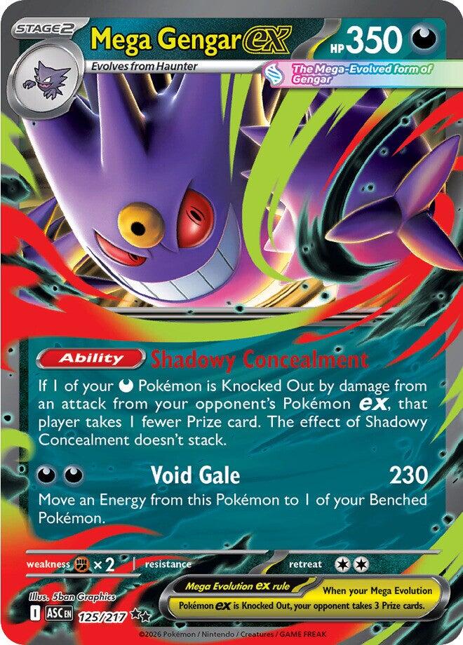 Mega Gengar ex (125/217) [Mega Evolution: Ascended Heroes] | Chromatic Games