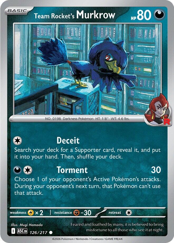Team Rocket's Murkrow (126/217) [Mega Evolution: Ascended Heroes] | Chromatic Games