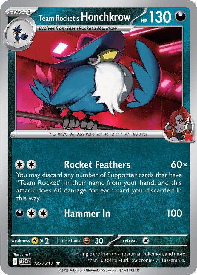 Team Rocket's Honchkrow (127/217) [Mega Evolution: Ascended Heroes] | Chromatic Games