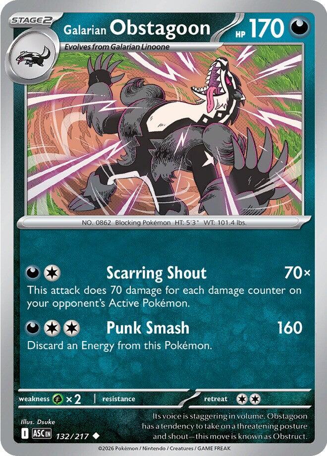 Galarian Obstagoon (132/217) [Mega Evolution: Ascended Heroes] | Chromatic Games