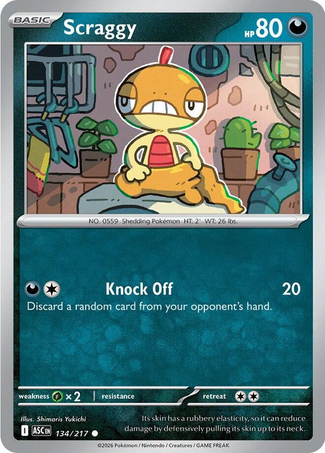 Scraggy (134/217) [Mega Evolution: Ascended Heroes] | Chromatic Games