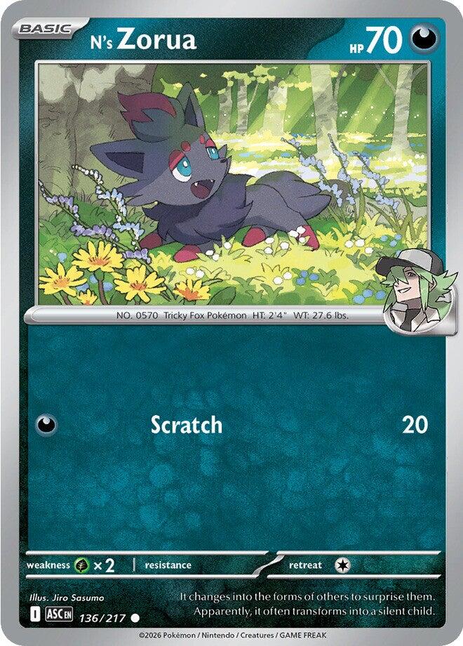 N's Zorua (136/217) [Mega Evolution: Ascended Heroes] | Chromatic Games