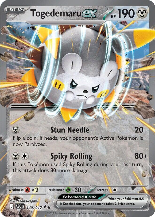 Togedemaru ex (149/217) [Mega Evolution: Ascended Heroes] | Chromatic Games