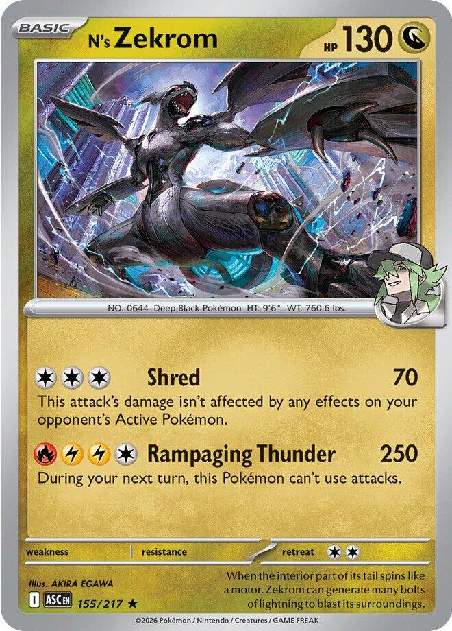 N's Zekrom (155/217) [Mega Evolution: Ascended Heroes] | Chromatic Games