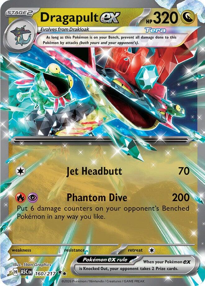Dragapult ex (160/217) [Mega Evolution: Ascended Heroes] | Chromatic Games