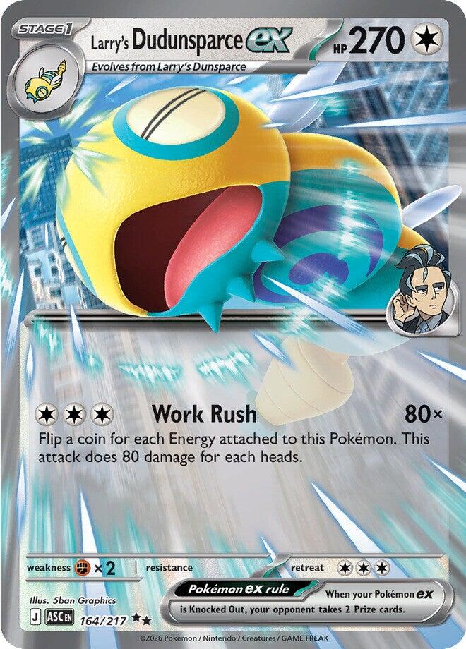 Larry's Dudunsparce ex (164/217) [Mega Evolution: Ascended Heroes] | Chromatic Games