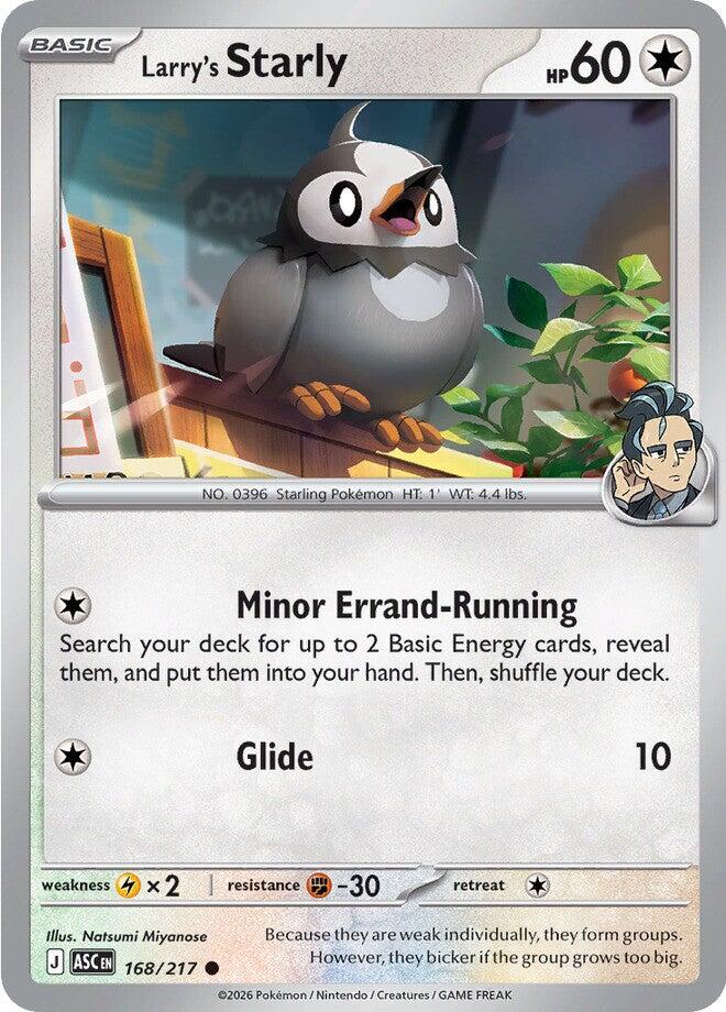 Larry's Starly (168/217) [Mega Evolution: Ascended Heroes] | Chromatic Games