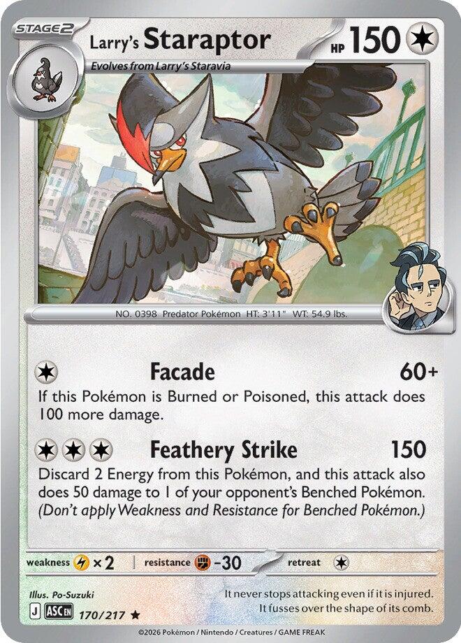 Larry's Staraptor (170/217) [Mega Evolution: Ascended Heroes] | Chromatic Games