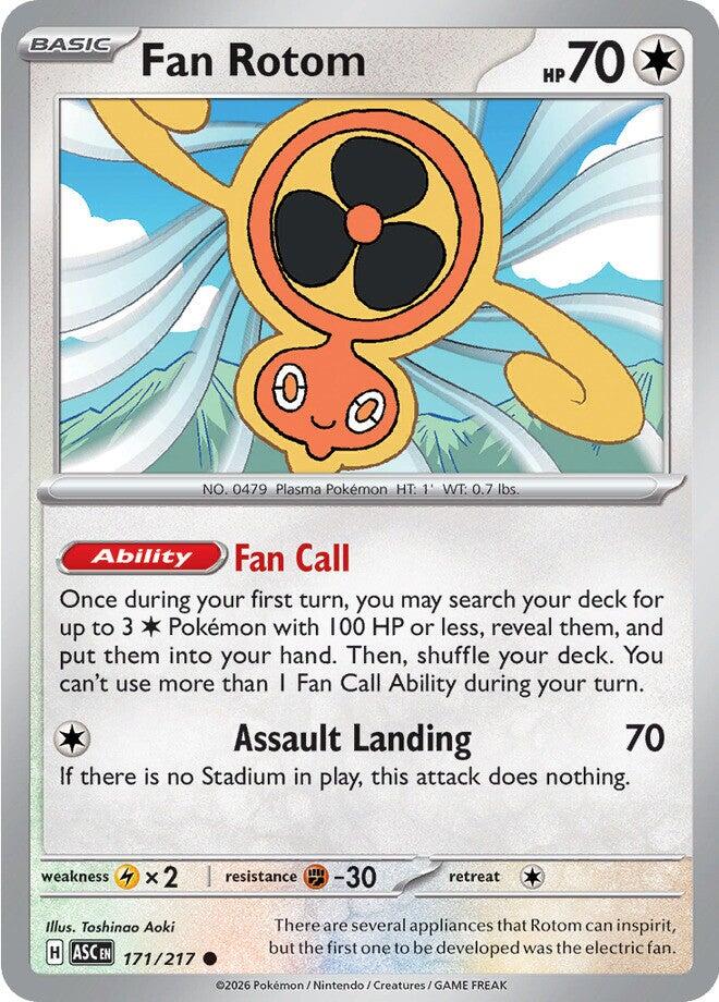 Fan Rotom (171/217) [Mega Evolution: Ascended Heroes] | Chromatic Games