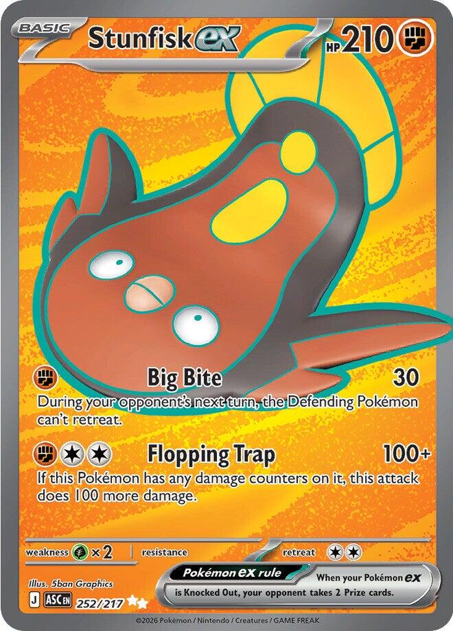 Stunfisk ex (252/217) [Mega Evolution: Ascended Heroes] | Chromatic Games
