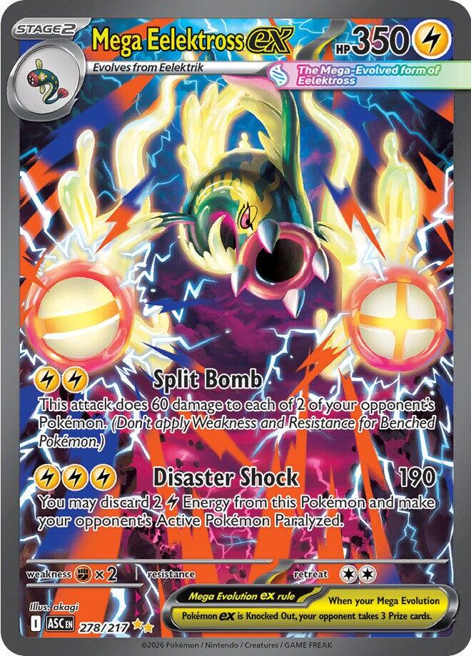 Mega Eelektross ex (278/217) [Mega Evolution: Ascended Heroes] | Chromatic Games