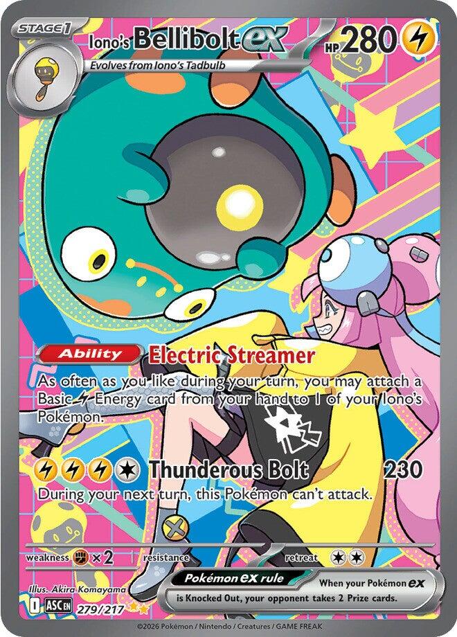 Iono's Bellibolt ex (279/217) [Mega Evolution: Ascended Heroes] | Chromatic Games