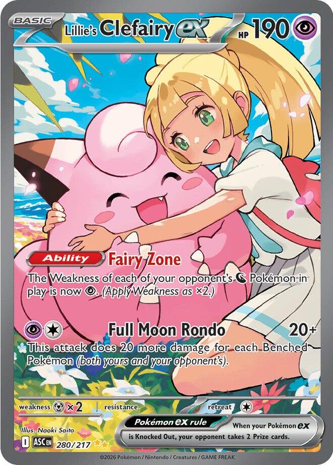 Lillie's Clefairy ex (280/217) [Mega Evolution: Ascended Heroes] | Chromatic Games