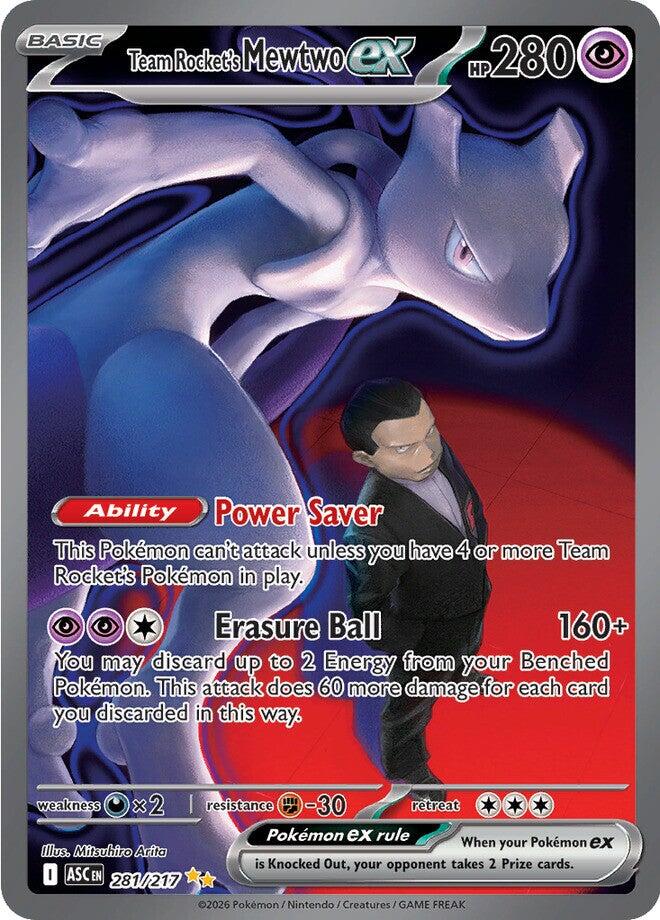 Team Rocket's Mewtwo ex (281/217) [Mega Evolution: Ascended Heroes] | Chromatic Games