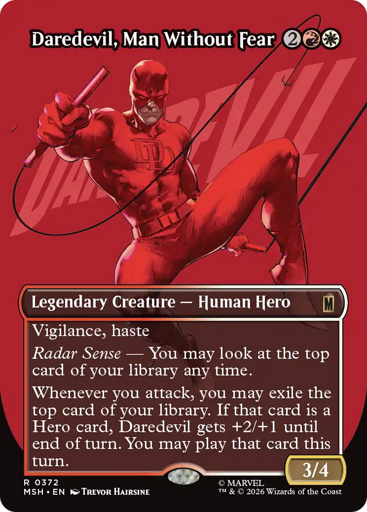 Daredevil, Man Without Fear (Borderless) (0372) [Marvel Super Heroes] | Chromatic Games