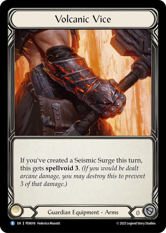 Volcanic Vice [PEN018] (Compendium of Rathe)  Cold Foil | Chromatic Games