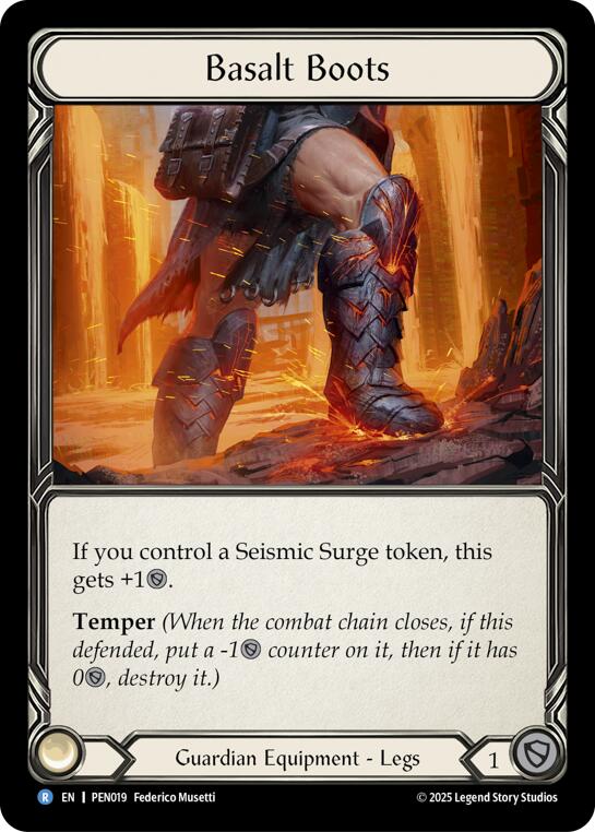 Basalt Boots [PEN019] (Compendium of Rathe)  Cold Foil | Chromatic Games
