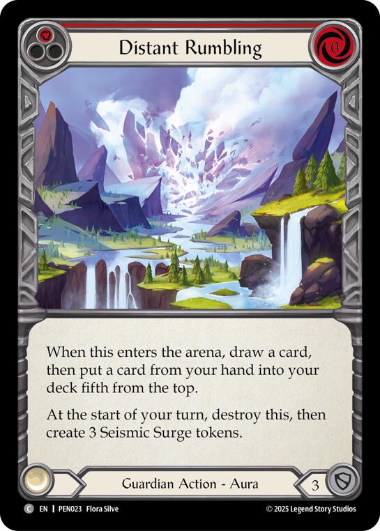 Distant Rumbling (Red) (Regular) [PEN023] (Compendium of Rathe) | Chromatic Games