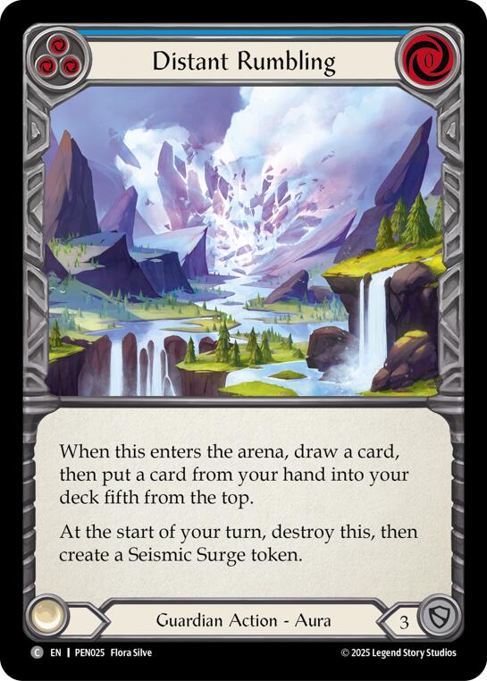 Distant Rumbling (Blue) (Regular) [PEN025] (Compendium of Rathe) | Chromatic Games