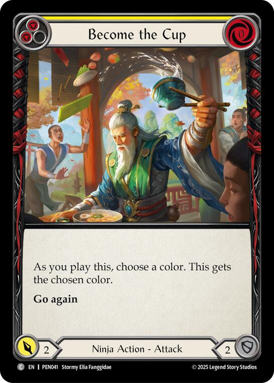 Become The Cup (Yellow) (Rainbow Foil) [PEN041] (Compendium of Rathe)  Rainbow Foil | Chromatic Games