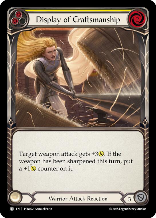 Display Of Craftsmanship (Yellow) (Rainbow Foil) [PEN052] (Compendium of Rathe)  Rainbow Foil | Chromatic Games