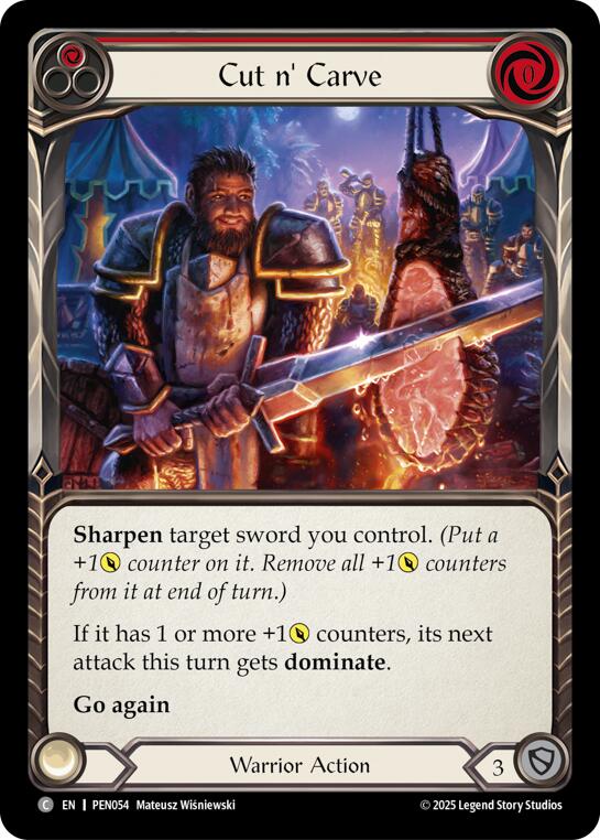Cut N Carve (Red) (Regular) [PEN054] (Compendium of Rathe) | Chromatic Games